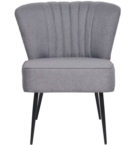 Cocktailsessel Hellgrau Stoff