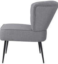 Cocktailsessel Hellgrau Stoff