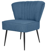 Cocktailsessel Blau Stoff
