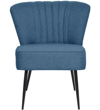 Cocktailsessel Blau Stoff