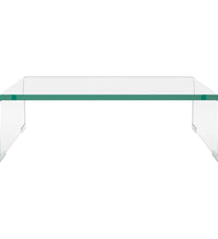 TV-Tisch/Bildschirmerhöhung Glas Transparent 40x25x11 cm