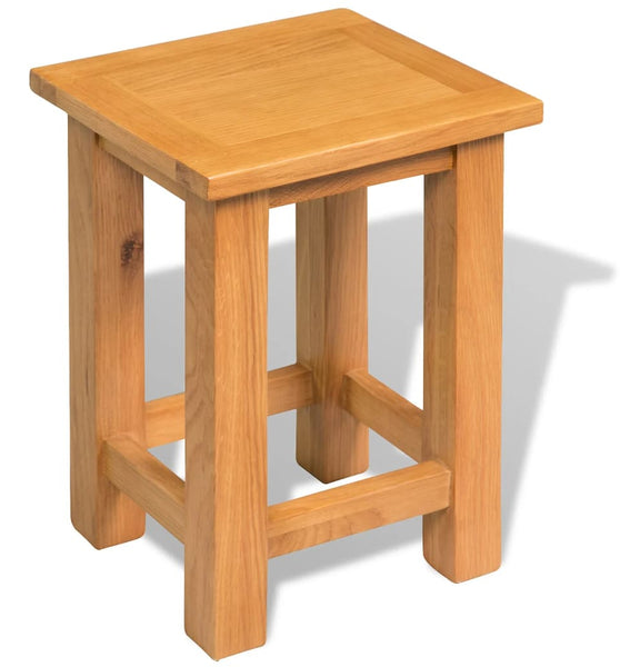 Beistelltisch 27x24x37 cm Massivholz Eiche