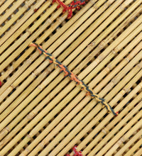 Couchtisch Bambus mit Chindi-Details Mehrfarbig