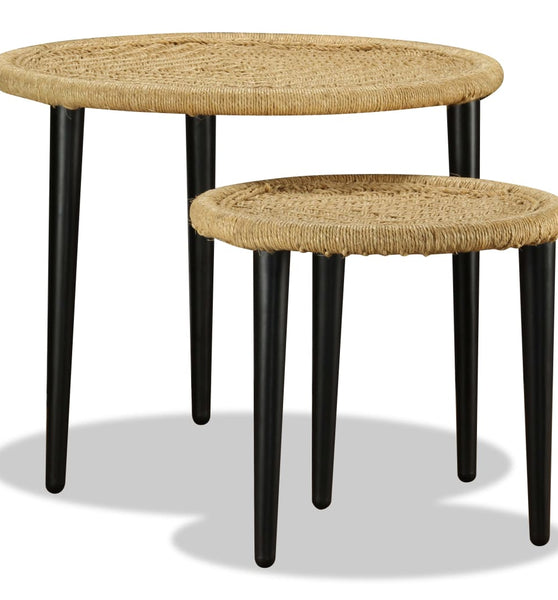 Couchtisch-Set 2-tlg. Naturjute
