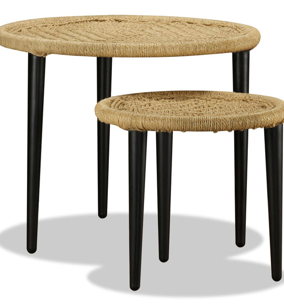 Couchtisch-Set 2-tlg. Naturjute