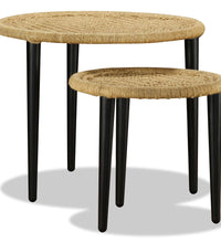 Couchtisch-Set 2-tlg. Naturjute