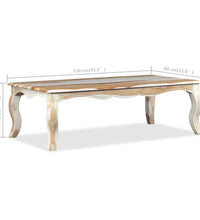 Couchtisch Massivholz 110 x 60 x 35 cm