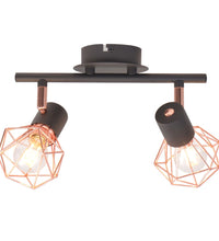 Deckenstrahler mit 2 LED-Glühlampen 8 W