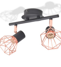 Deckenstrahler mit 2 LED-Glühlampen 8 W