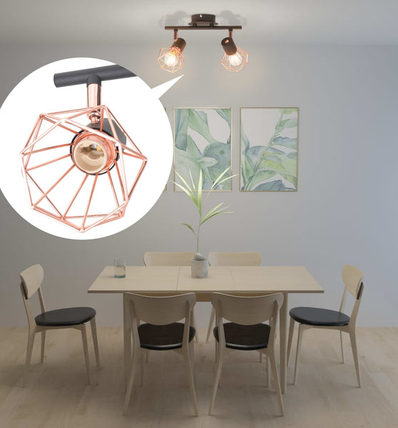 Deckenstrahler mit 2 LED-Glühlampen 8 W