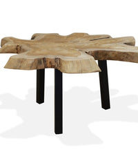 Couchtisch Massivholz Teak 80x70x38 cm