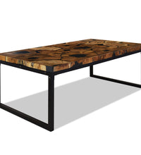 Couchtisch Teak Harz 110x60x40 cm