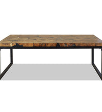 Couchtisch Teak Harz 110x60x40 cm