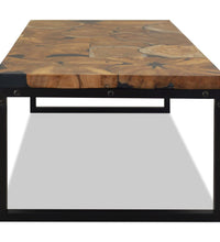Couchtisch Teak Harz 110x60x40 cm
