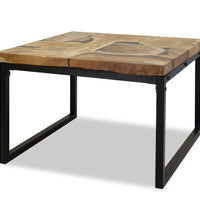 Couchtisch Teak Harz 60x60x40 cm