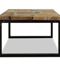 Couchtisch Teak Harz 60x60x40 cm