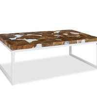 Couchtisch Teak Harz 110x60x40 cm