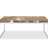 Couchtisch Teak Harz 110x60x40 cm