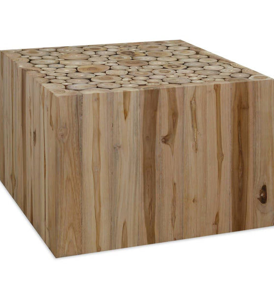 Couchtisch Teakholz 50x50x35 cm
