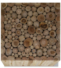 Couchtisch Teakholz 50x50x35 cm