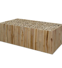Couchtisch Echtes Teakholz 90x50x30 cm