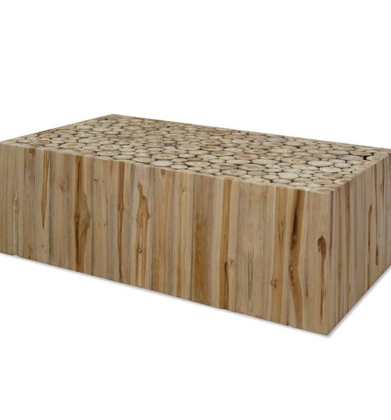 Couchtisch Echtes Teakholz 90x50x30 cm