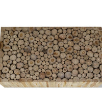 Couchtisch Echtes Teakholz 90x50x30 cm