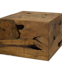 Couchtisch 50x50x35 cm Teakholz Braun
