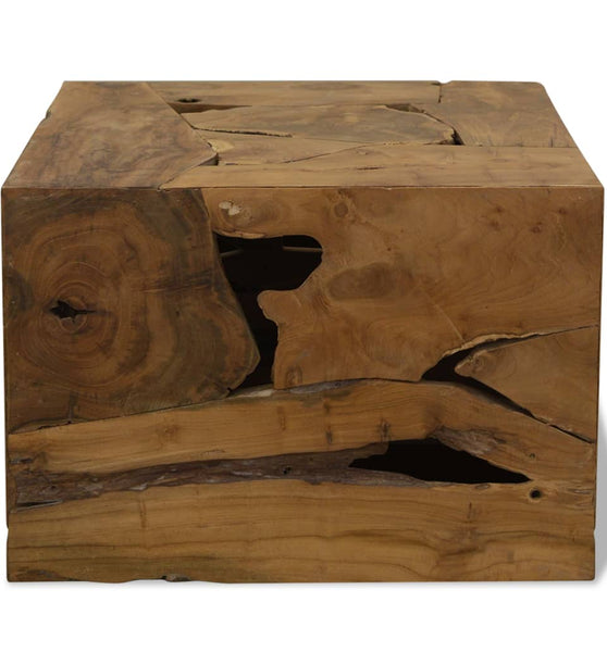 Couchtisch 50x50x35 cm Teakholz Braun