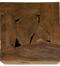 Couchtisch 50x50x35 cm Teakholz Braun