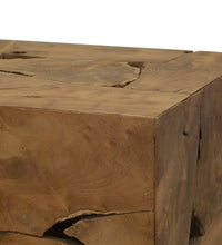 Couchtisch 50x50x35 cm Teakholz Braun