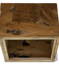 Couchtisch 50x50x35 cm Teakholz Braun