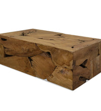 Couchtisch 90x50x30 cm Teakholz Braun