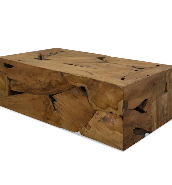 Couchtisch 90x50x30 cm Teakholz Braun