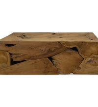 Couchtisch 90x50x30 cm Teakholz Braun