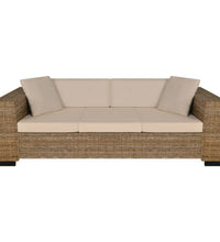 Sofa-Set 2-Sitzer und 3-Sitzer Echtes Rattan