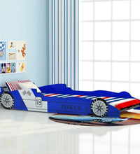 Kinder Rennwagen-Bett 90x200 cm Blau
