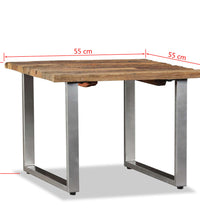 Couchtisch Altholz Massiv 55x55x40 cm