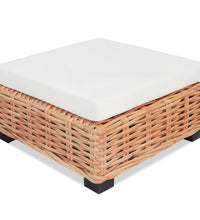 Sofagarnitur 27-tlg. Natürliches Rattan