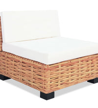 Sofagarnitur 18-tlg. Natürliches Rattan