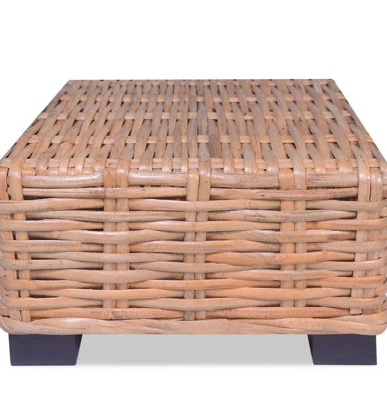 Couchtisch Natürliches Rattan 45x45x30 cm