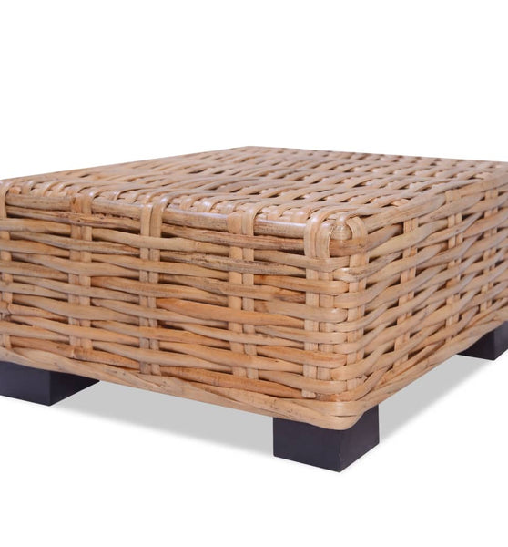 Couchtisch Natürliches Rattan 45x45x30 cm