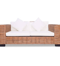 2-Sitzer-Sofa Natürliches Rattan