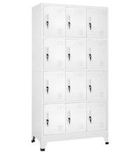 Schließfachschrank mit 12 Fächern 90x45x180 cm