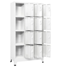 Schließfachschrank mit 12 Fächern 90x45x180 cm