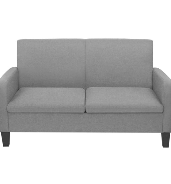 2-Sitzersofa 135 x 65 x76 cm Hellgrau
