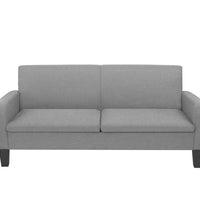 Sofa 3-Sitzer 180x65x76 cm Hellgrau