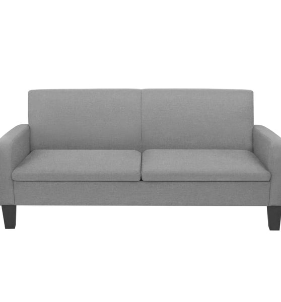 Sofa 3-Sitzer 180x65x76 cm Hellgrau