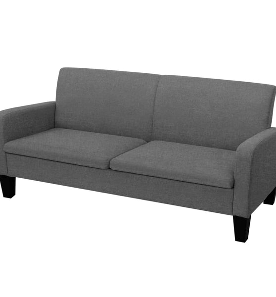 3-Sitzersofa 180 x 65 x 76 cm Dunkelgrau