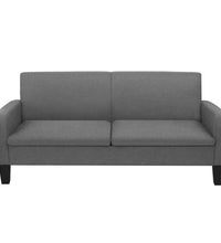 3-Sitzersofa 180 x 65 x 76 cm Dunkelgrau